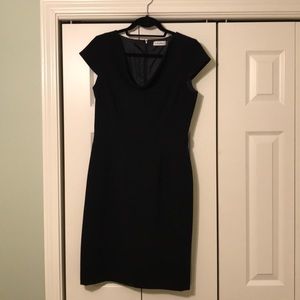 EUC Calvin Klein Black Sheath Dress - Size 6